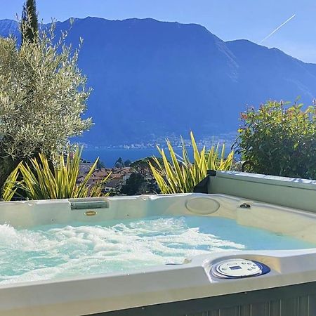 Magic Garden With Jacuzzi-Pool And Luxury Lake Como View Lenno Exteriör bild